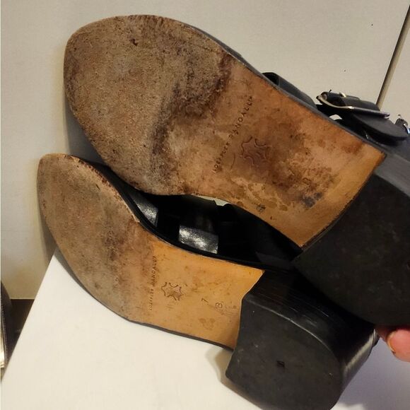 Loeffler Randall "Yara" Black Leather 3 Buckle Gladiator Style Booties Sz.7 $440 - Picture 9 of 9